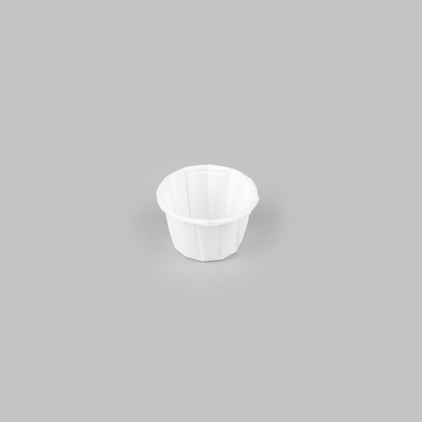 Sustain 0.5 oz White Paper Portion Cup - Compostable - 100 count box