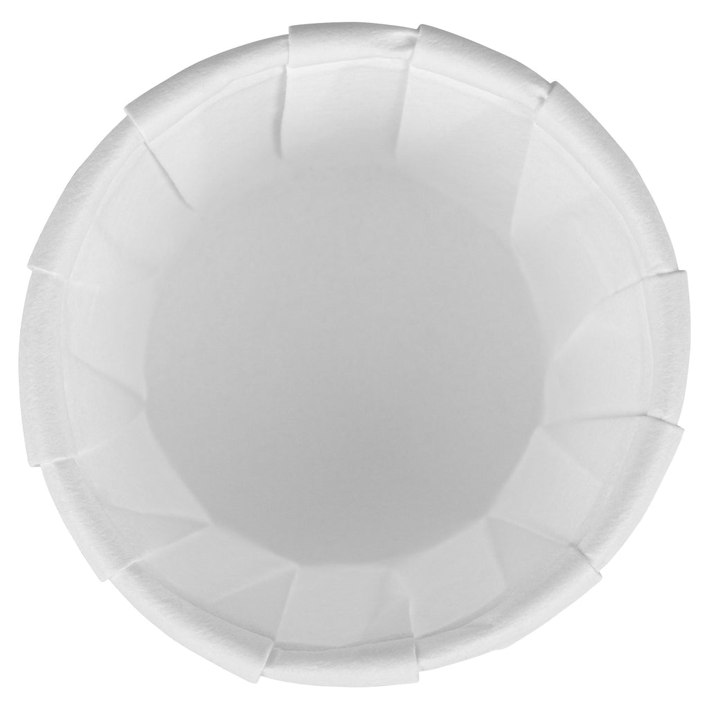 Sustain 0.5 oz White Paper Portion Cup - Compostable - 100 count box