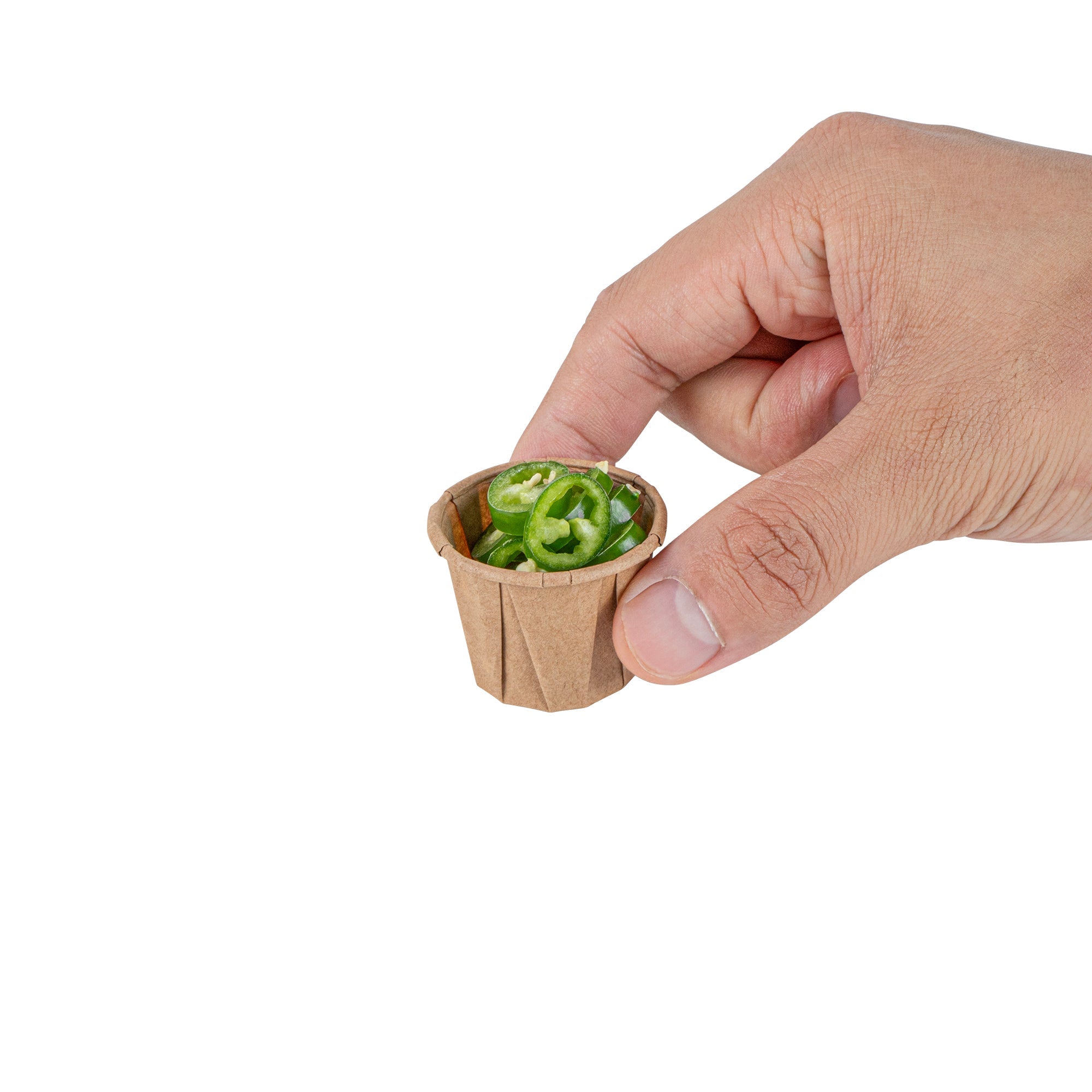 Sustain 0.75 oz Kraft Paper Portion Cup - Compostable - 100 count box