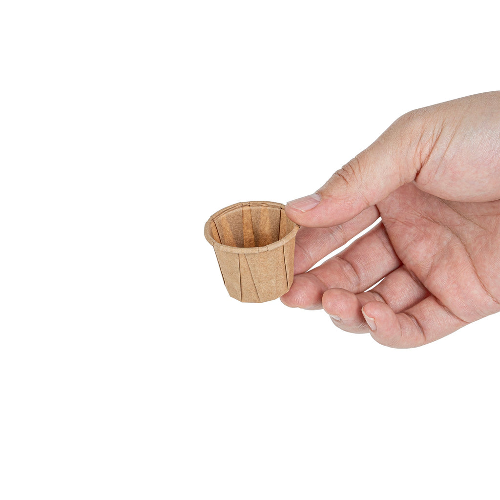 Sustain 0.75 oz Kraft Paper Portion Cup - Compostable - 100 count box