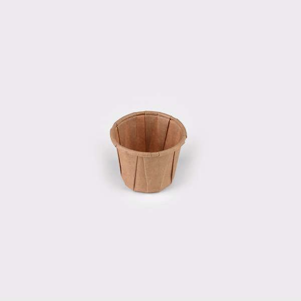 Sustain 0.75 oz Kraft Paper Portion Cup - Compostable - 100 count box
