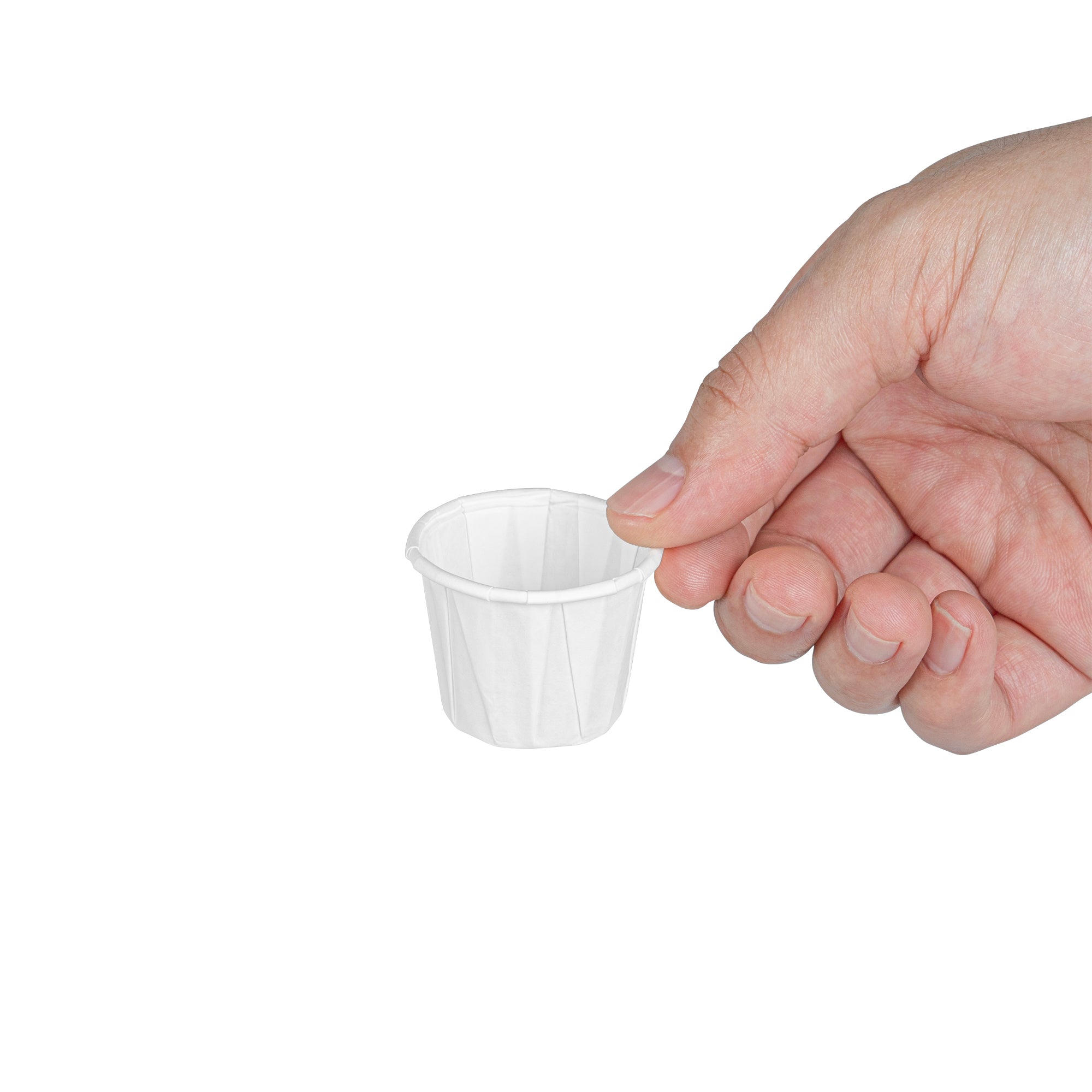 Sustain 0.75 oz White Paper Portion Cup - Compostable - 100 count box