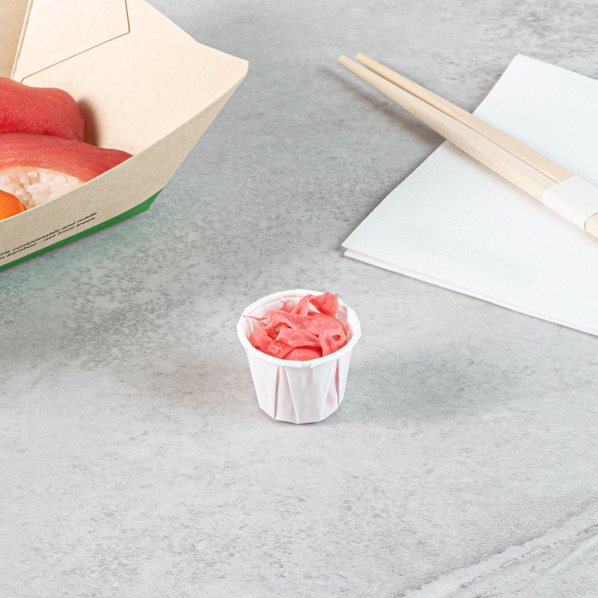 Sustain 0.75 oz White Paper Portion Cup - Compostable - 2000 count box