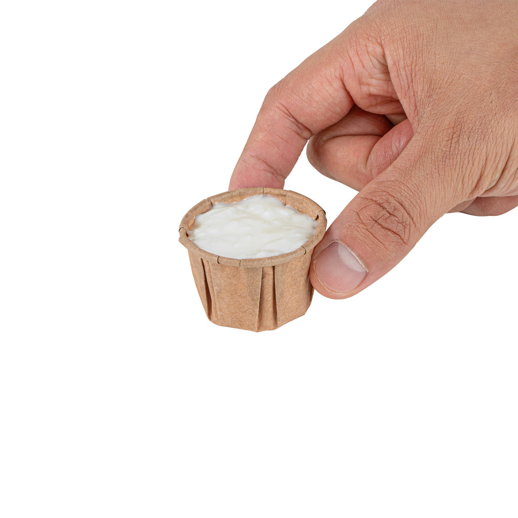 Sustain 1 oz Kraft Paper Portion Cup - Compostable - 100 count box