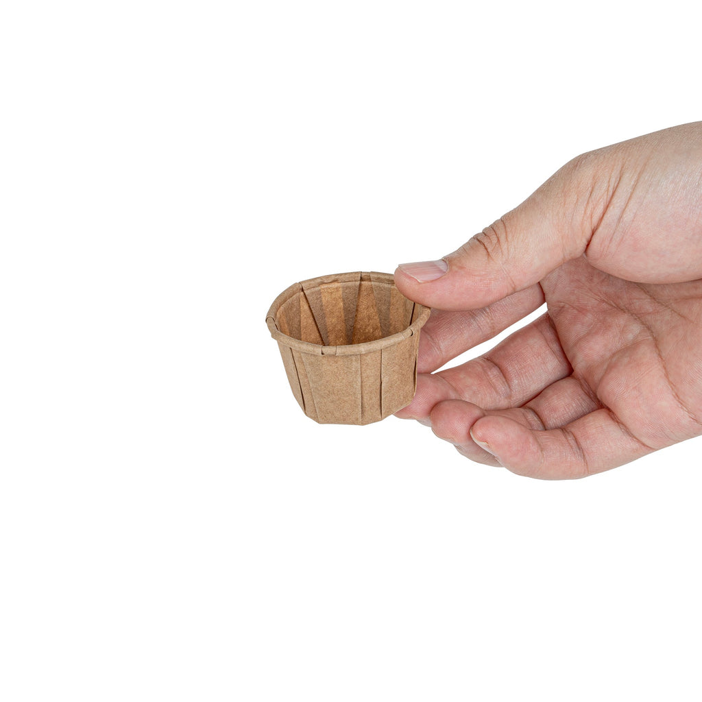 Sustain 1 oz Kraft Paper Portion Cup - Compostable - 100 count box