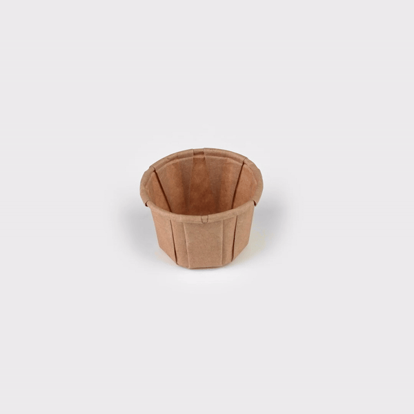 Sustain 1 oz Kraft Paper Portion Cup - Compostable - 100 count box