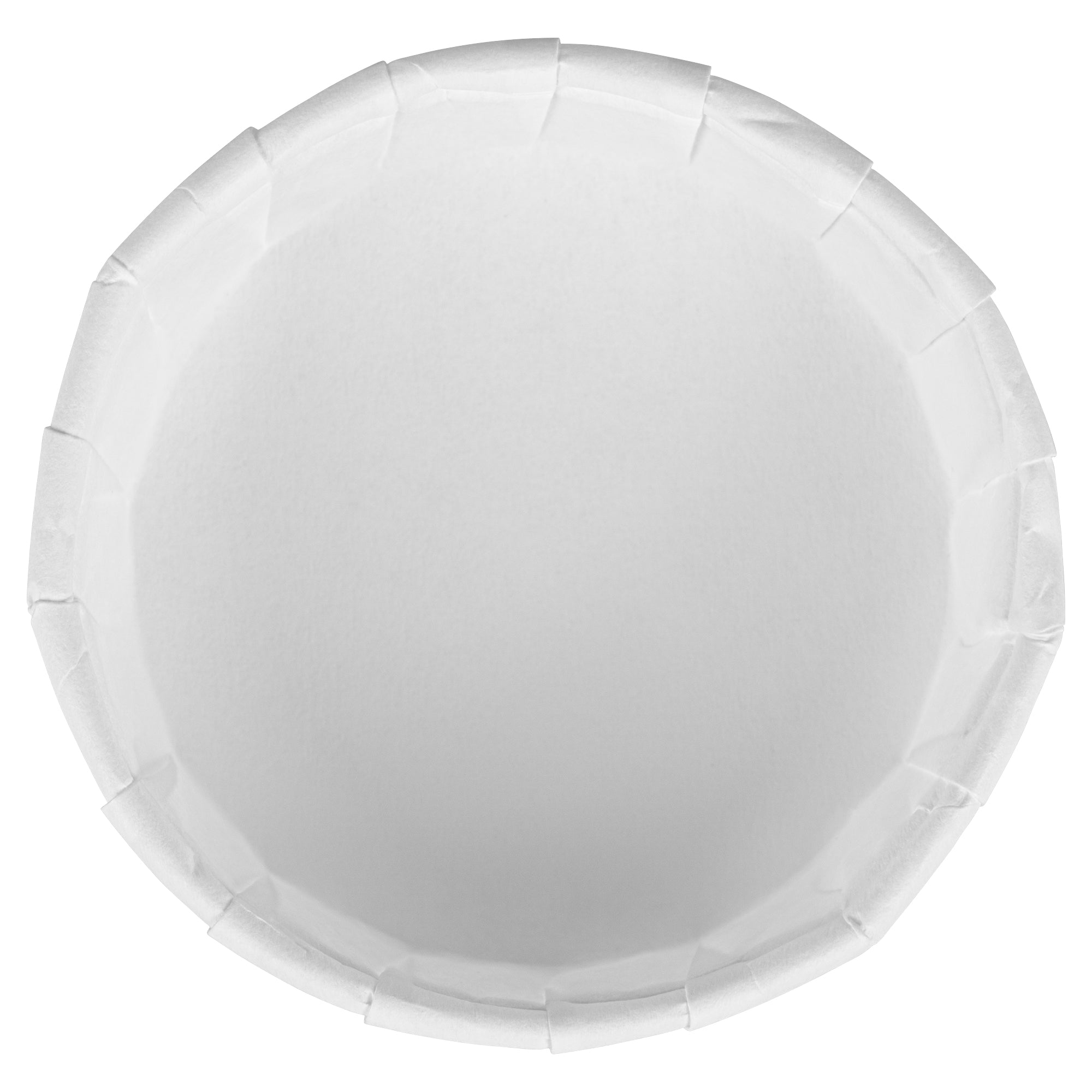 Sustain 1 oz White Paper Squat Portion Cup - Compostable - 2000 count box
