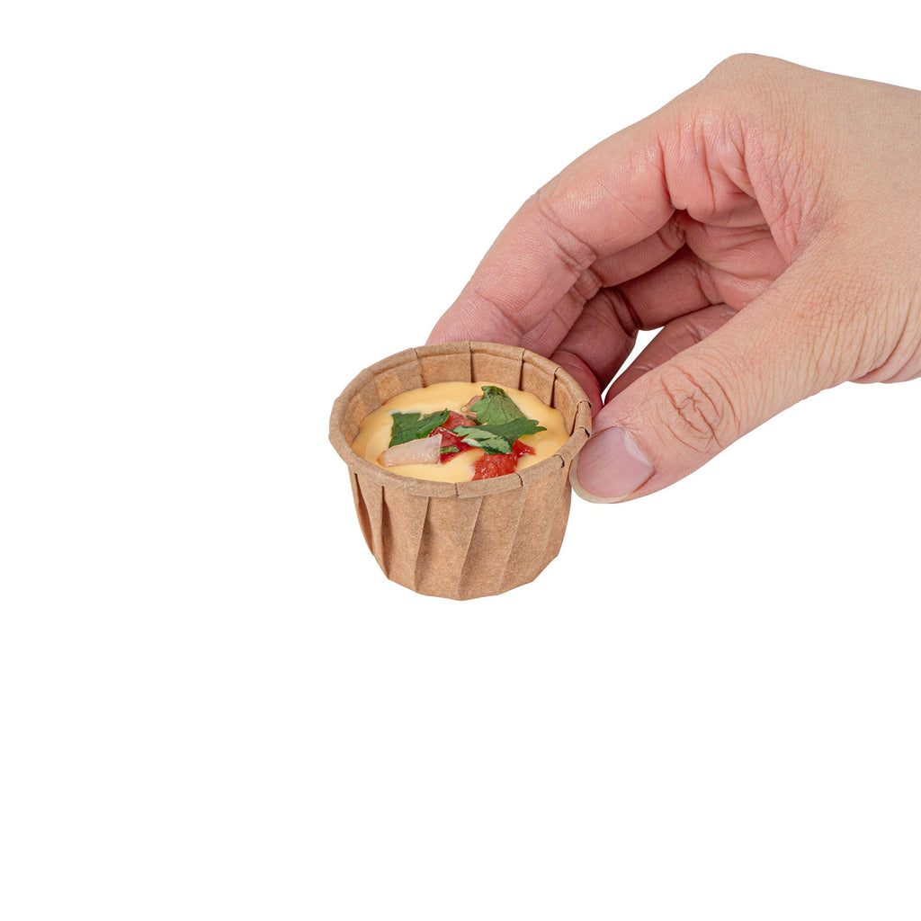 Sustain 1.25 oz Kraft Paper Portion Cup - Compostable - 2000 count box