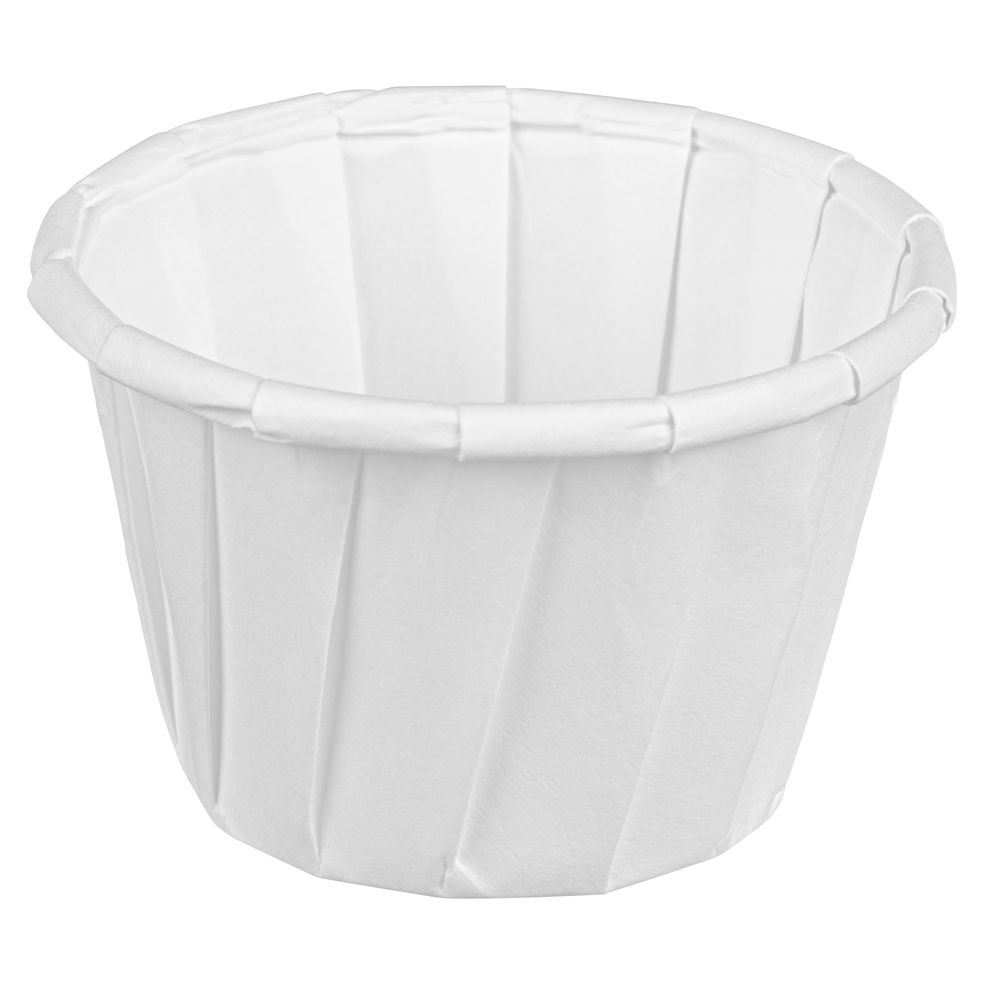 Sustain 1.25 oz White Paper Portion Cup - Compostable - 100 count box