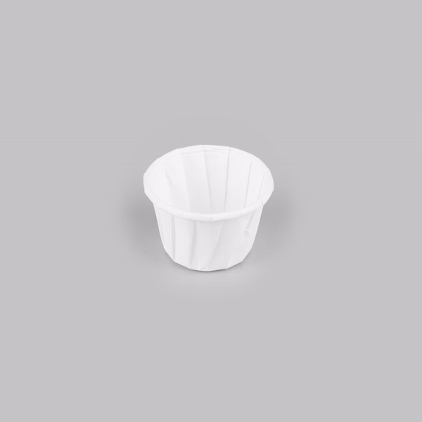 Sustain 1.25 oz White Paper Portion Cup - Compostable - 2000 count box