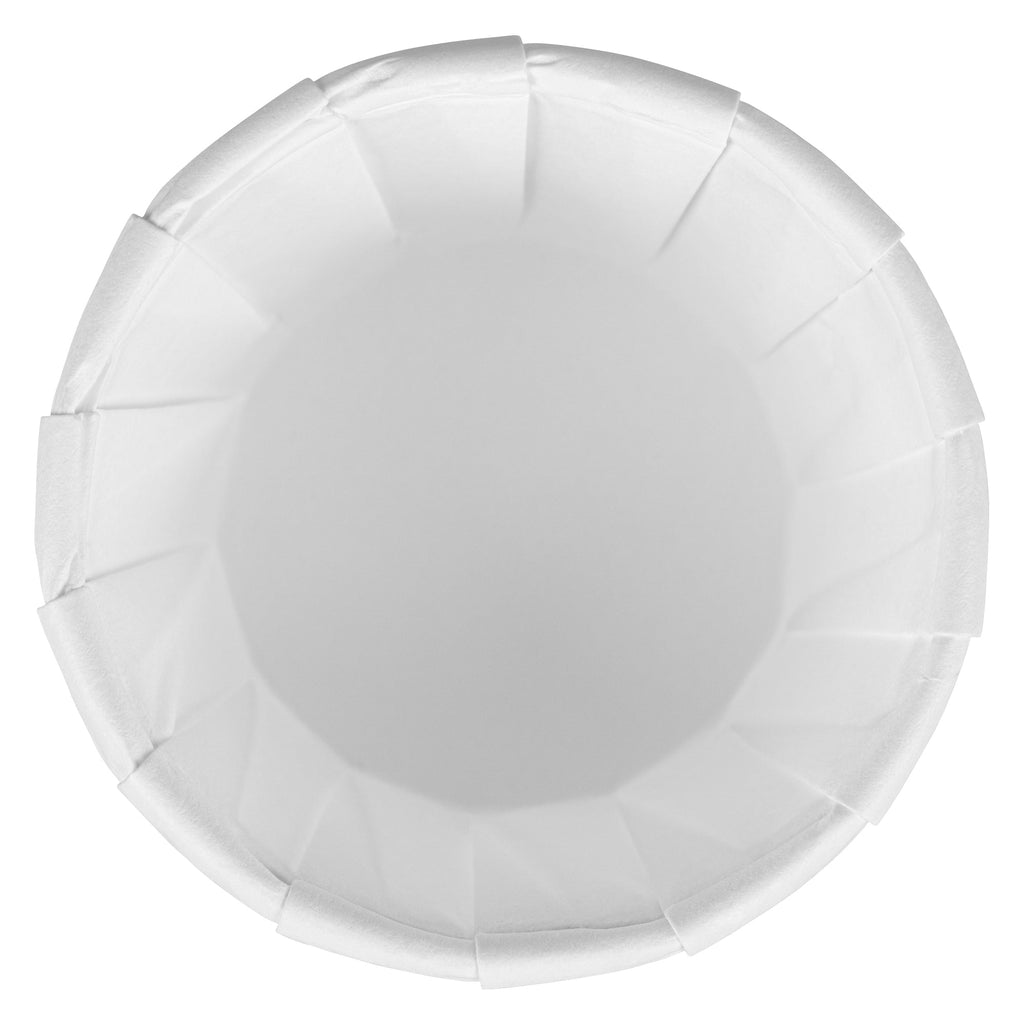 Sustain 1.25 oz White Paper Portion Cup - Compostable - 2000 count box