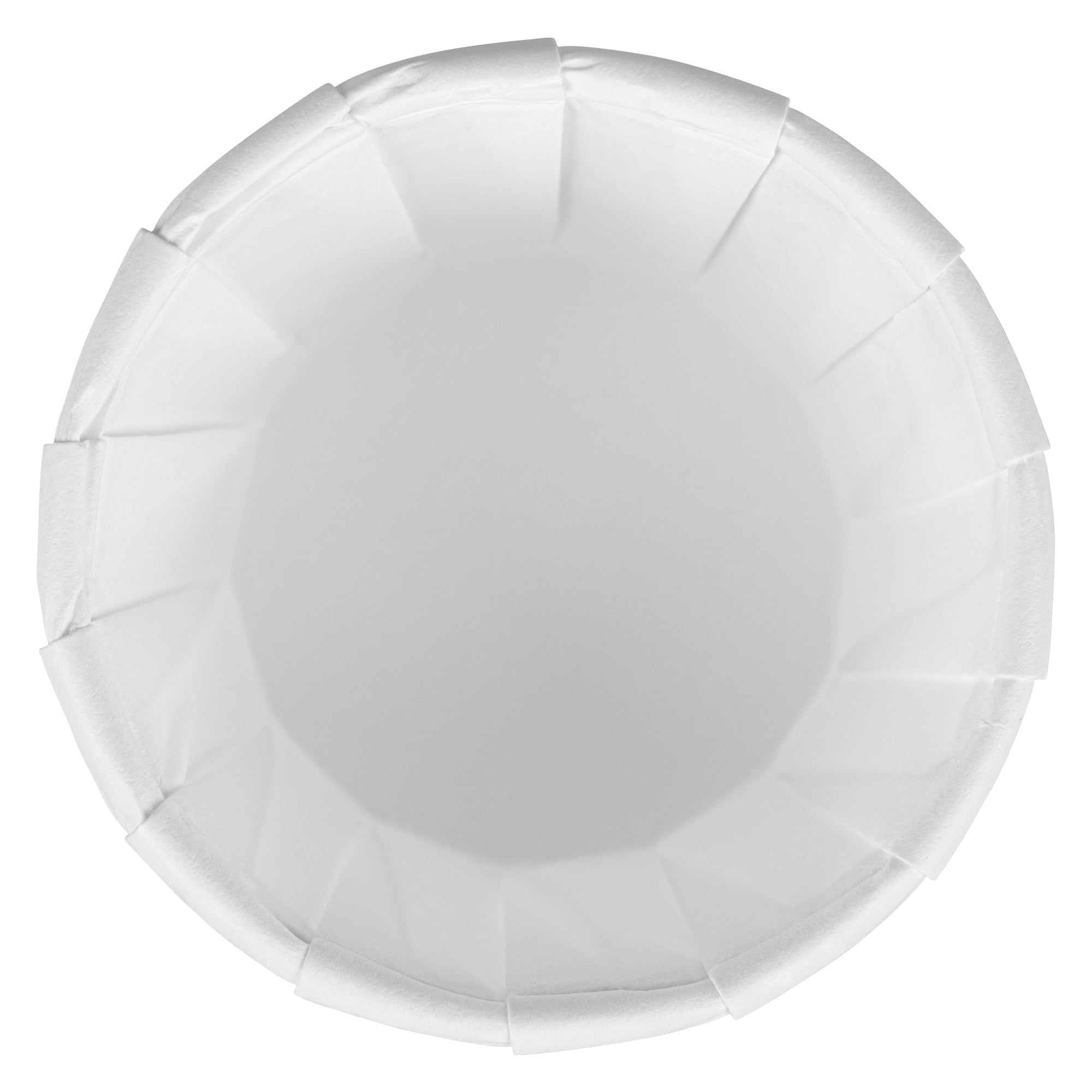 Sustain 1.25 oz White Paper Portion Cup - Compostable - 2000 count box