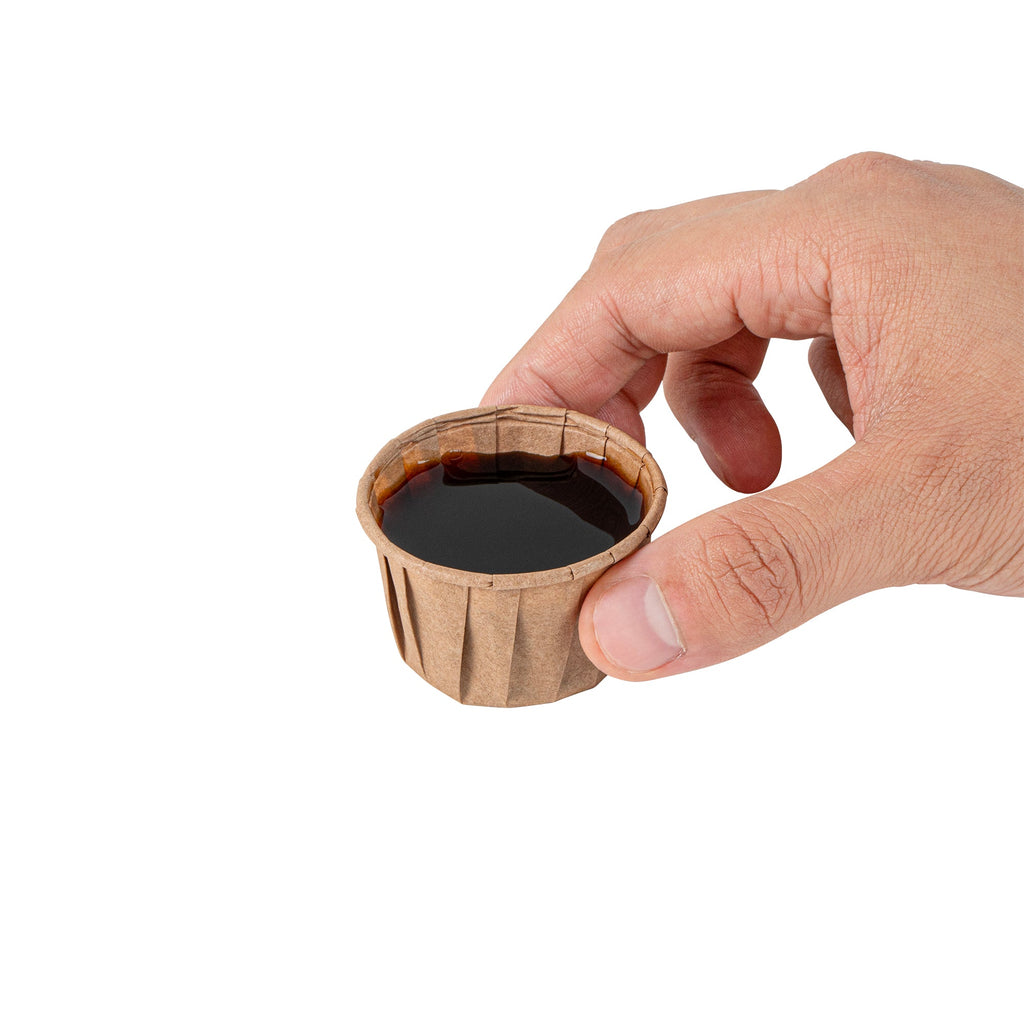 Sustain 1.5 oz Kraft Paper Portion Cup - Compostable - 2000 count box