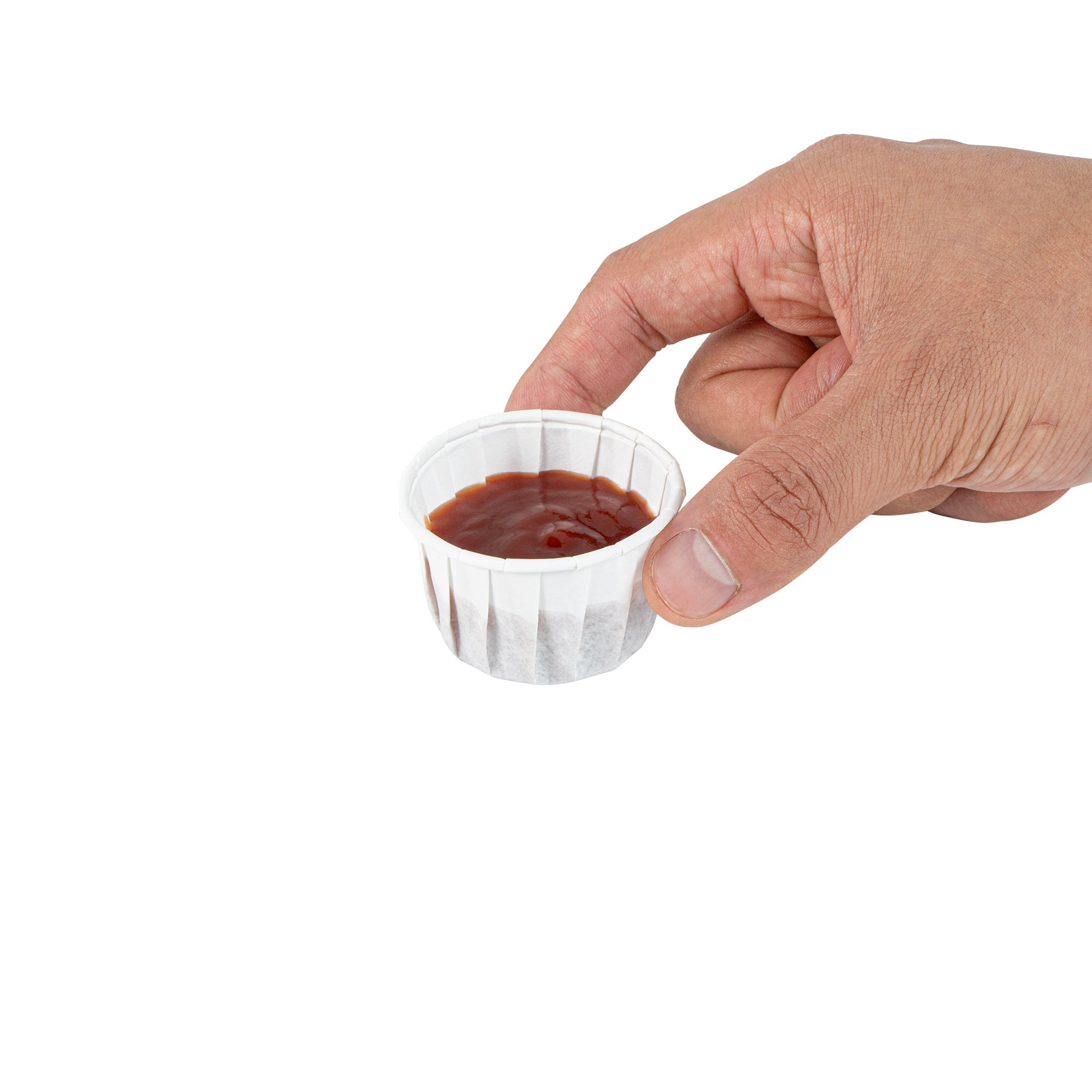 Sustain 1.5 oz White Paper Portion Cup - Compostable - 100 count box