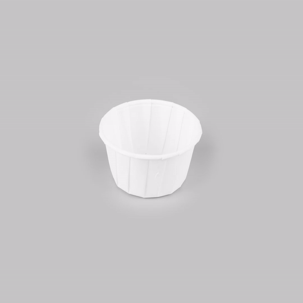 Sustain 1.5 oz White Paper Portion Cup - Compostable - 100 count box