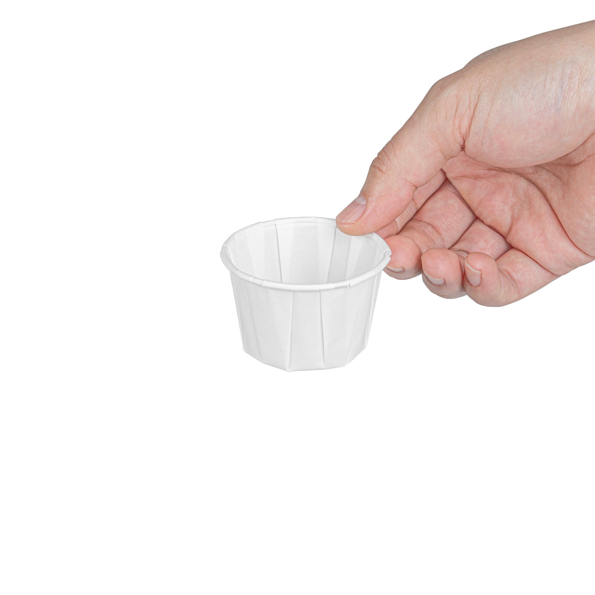 Sustain 2 oz White Paper Portion Cup - Compostable - 2000 count box