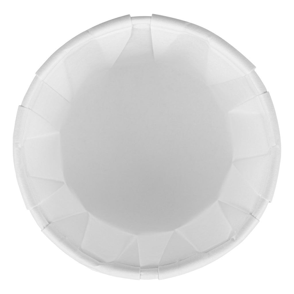 Sustain 2 oz White Paper Portion Cup - Compostable - 2000 count box