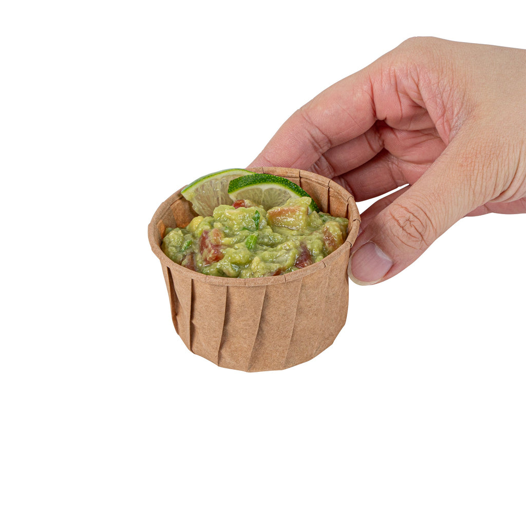 Sustain 3.25 oz Kraft Paper Portion Cup - Compostable - 2000 count box