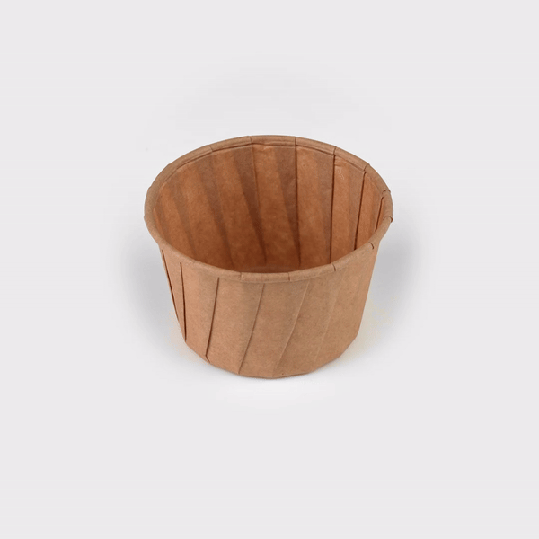 Sustain 3.25 oz Kraft Paper Portion Cup - Compostable - 2000 count box