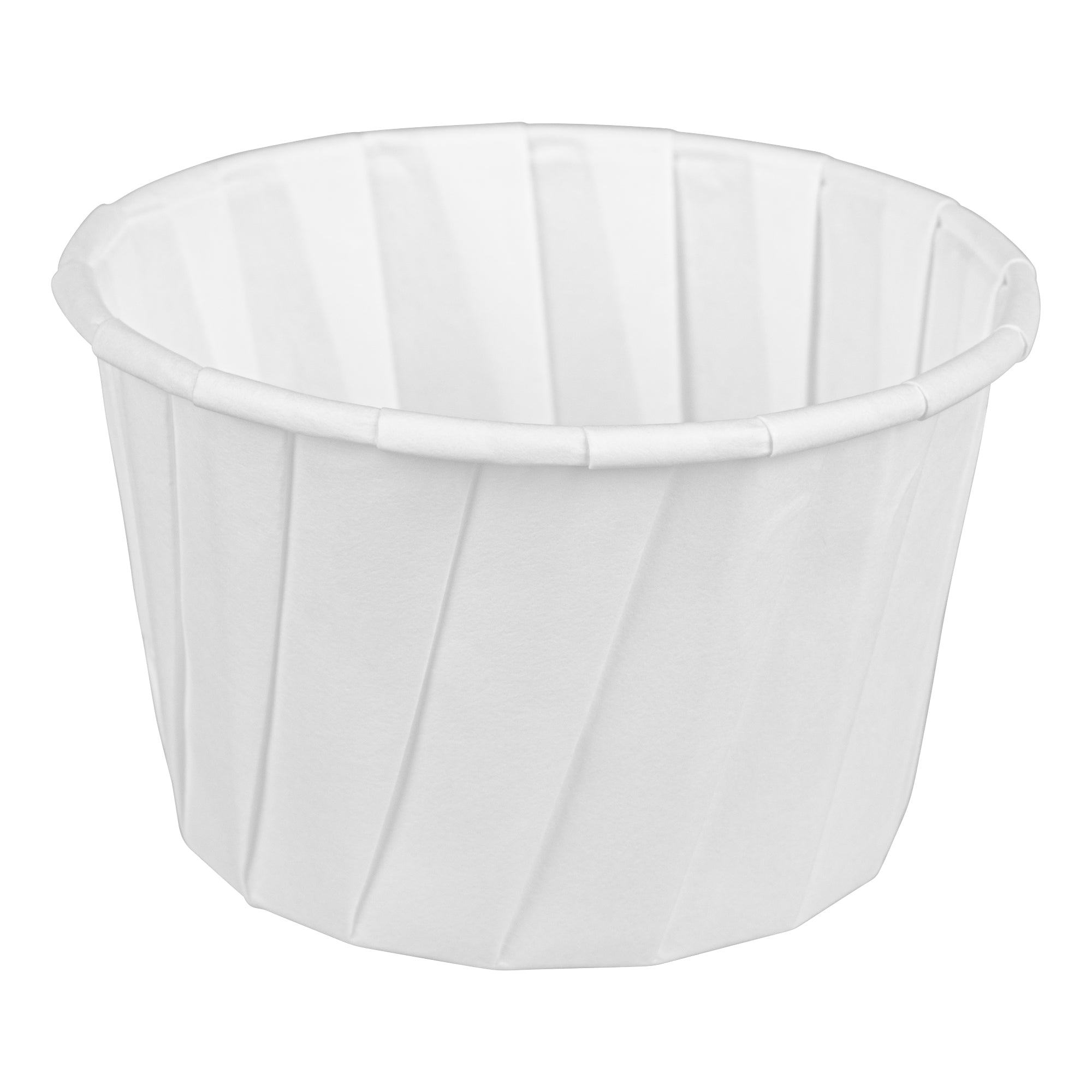 Sustain 3.25 oz White Paper Portion Cup - Compostable - 100 count box