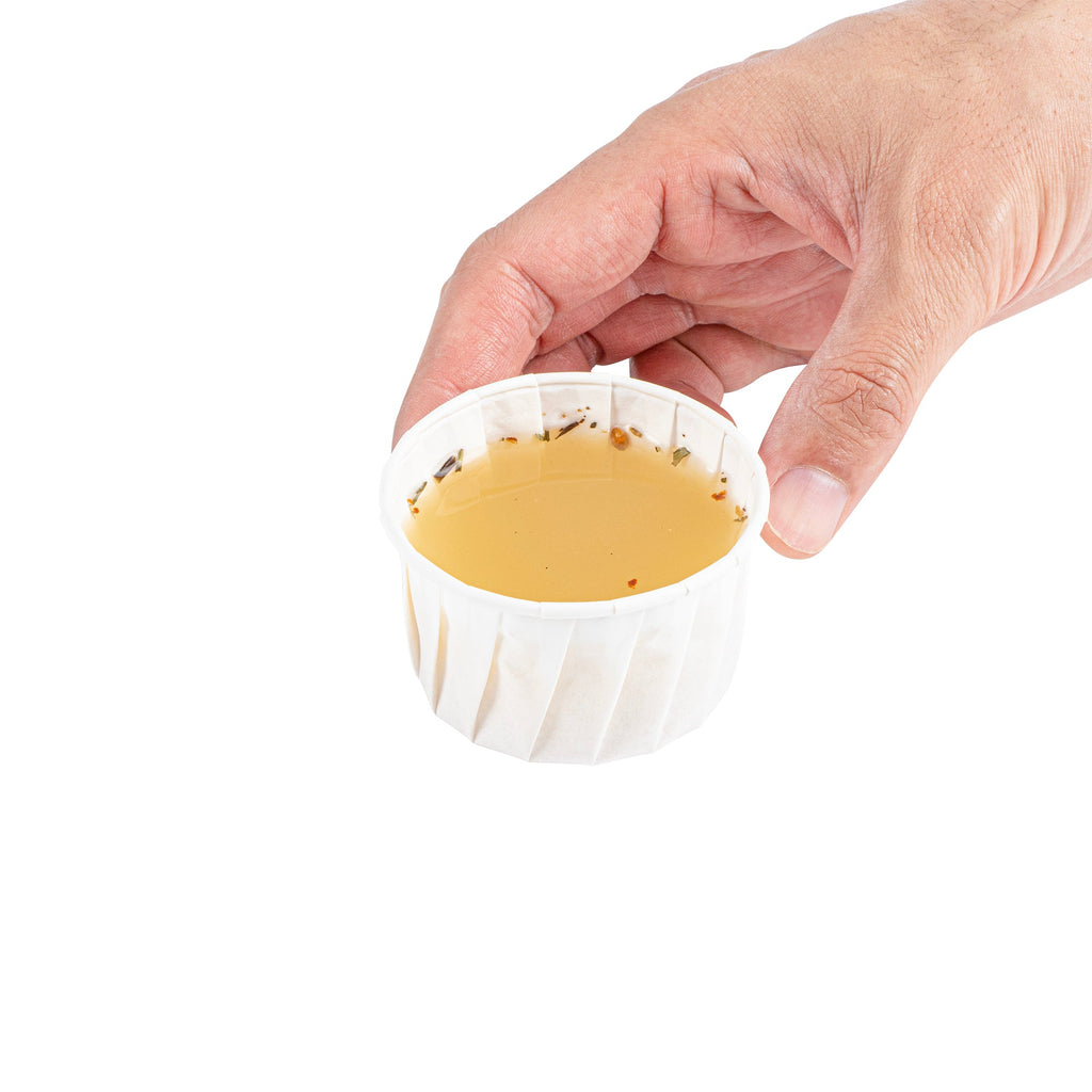Sustain 3.25 oz White Paper Portion Cup - Compostable - 2000 count box