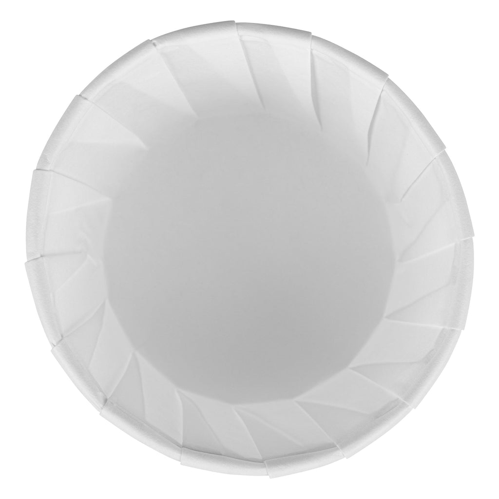 Sustain 3.25 oz White Paper Portion Cup - Compostable - 2000 count box
