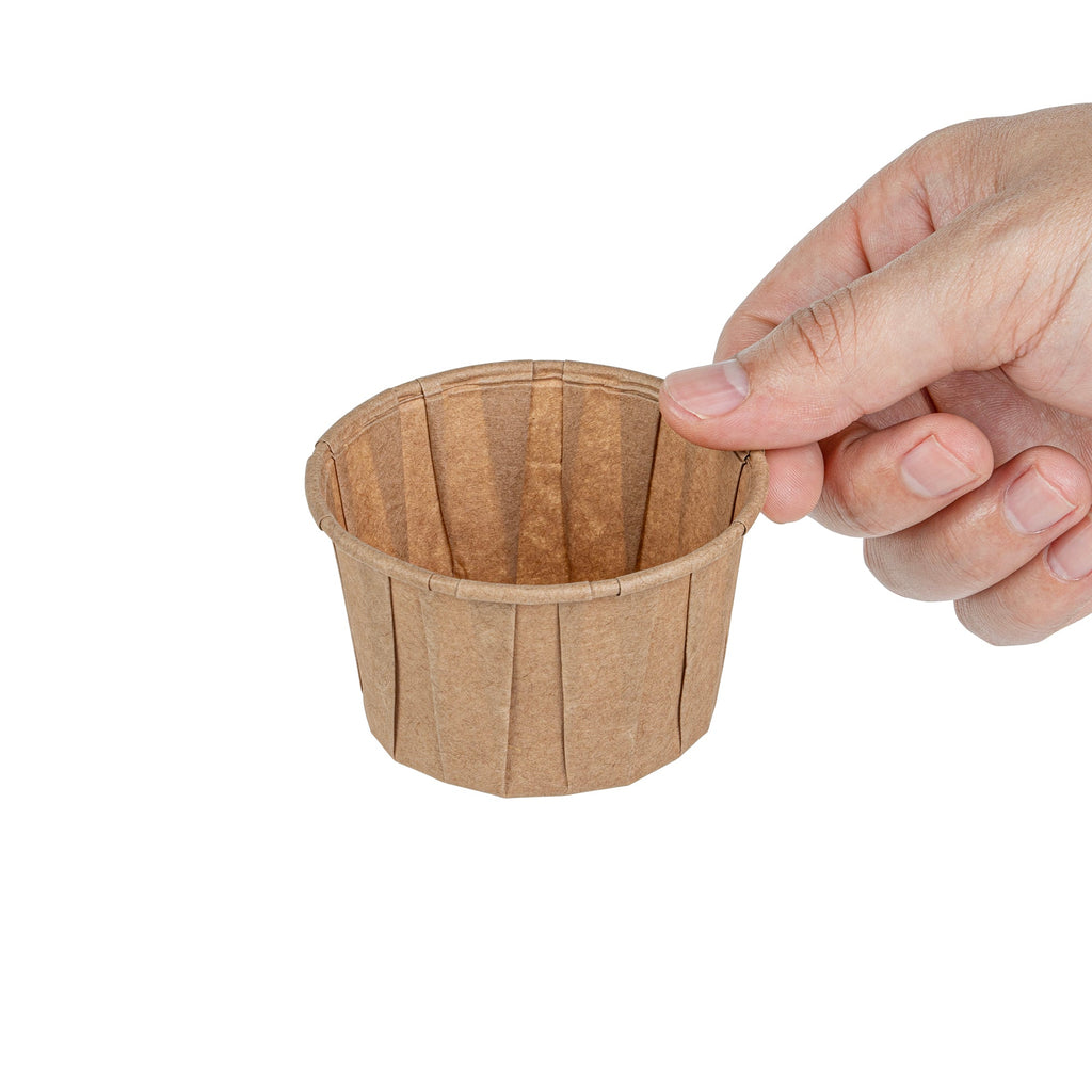Sustain 4 oz Kraft Paper Portion Cup - Compostable - 2000 count box