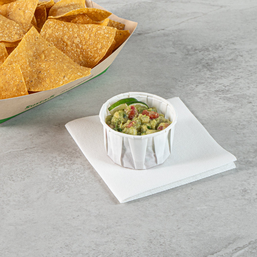 Sustain 4 oz White Paper Portion Cup - Compostable - 2000 count box