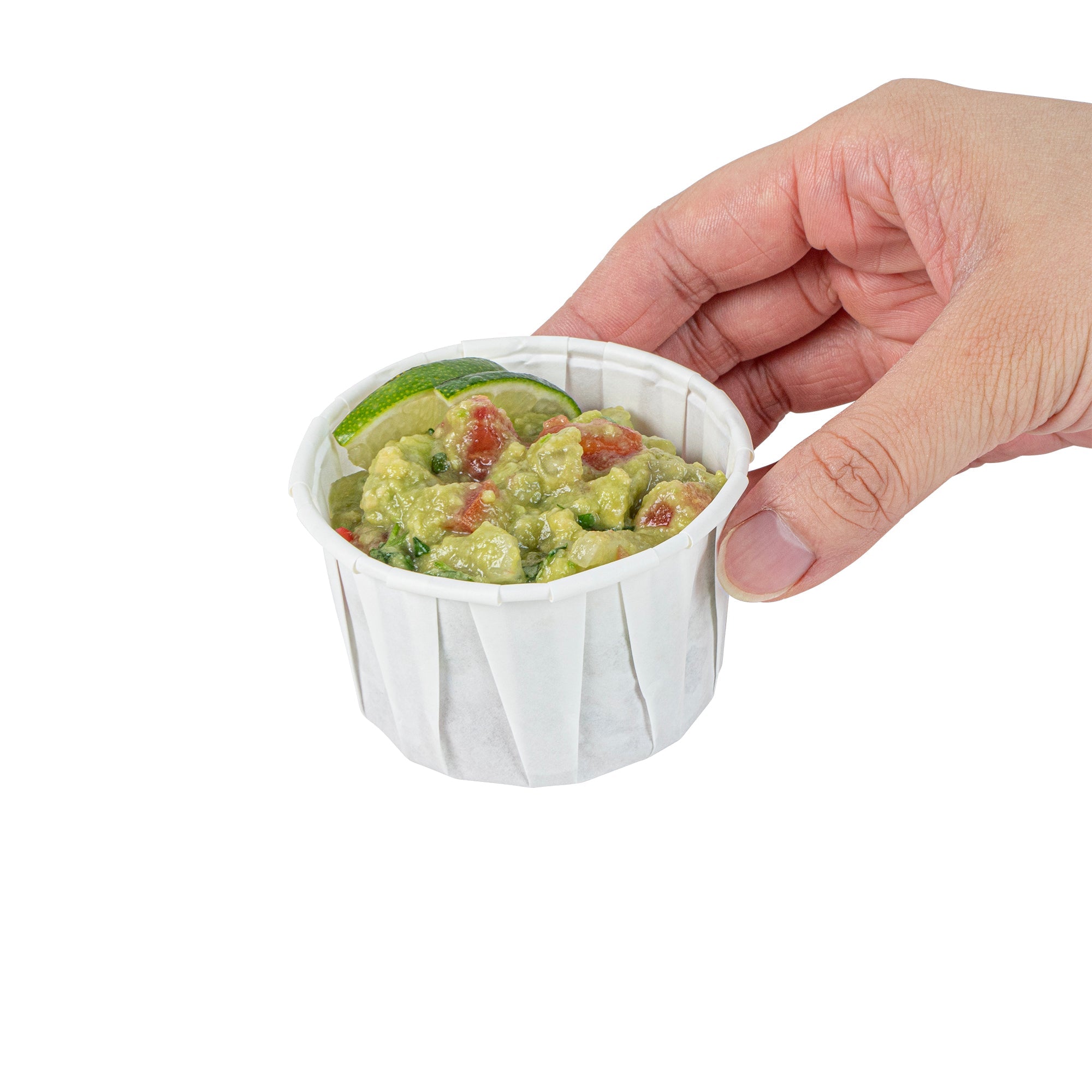 Sustain 4 oz White Paper Portion Cup - Compostable - 2000 count box