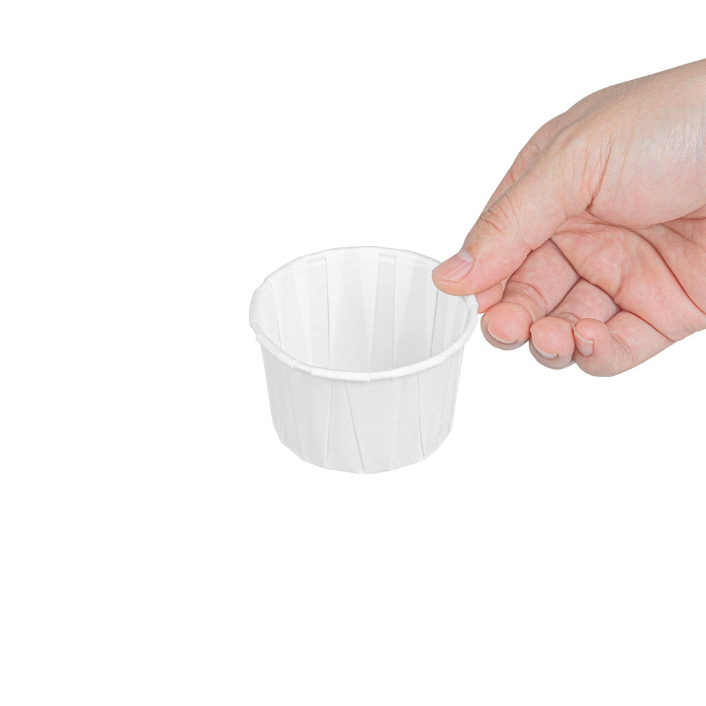 Sustain 4 oz White Paper Portion Cup - Compostable - 2000 count box