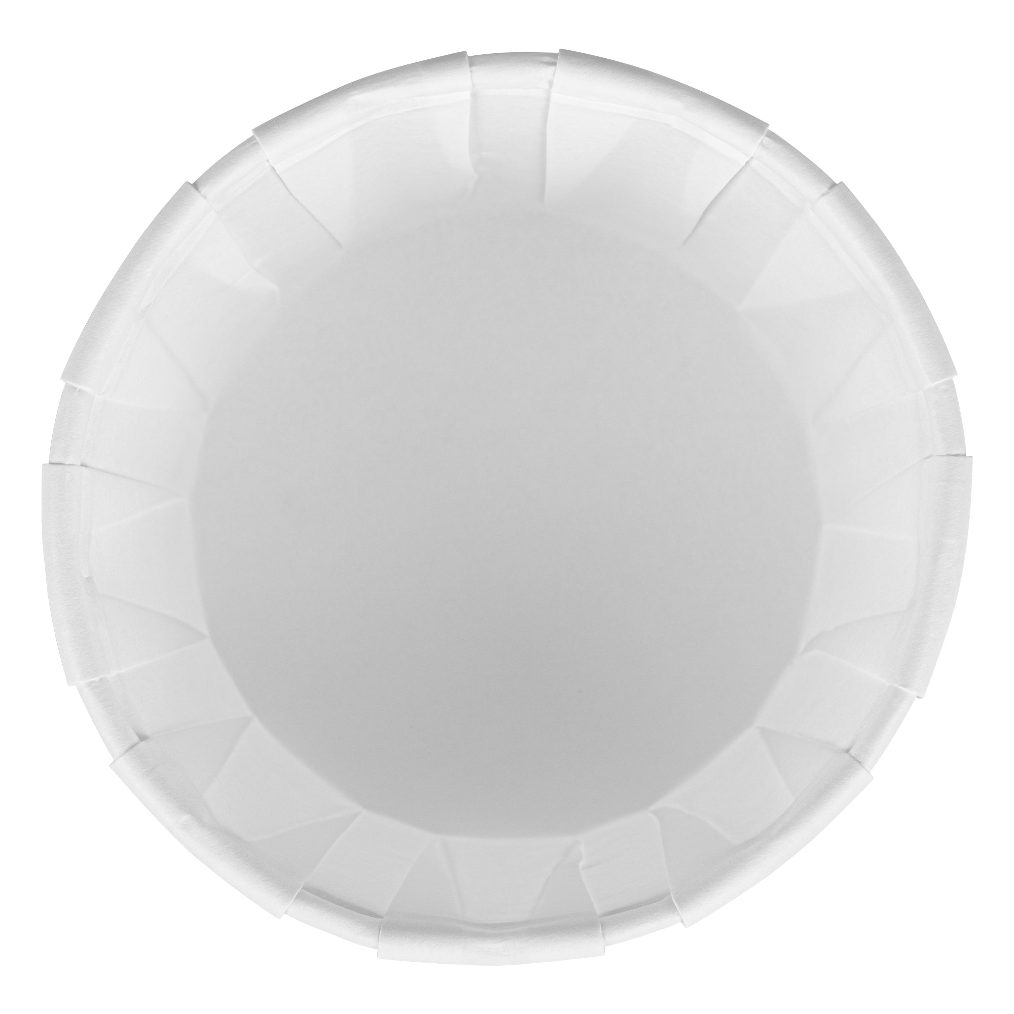 Sustain 4 oz White Paper Portion Cup - Compostable - 2000 count box