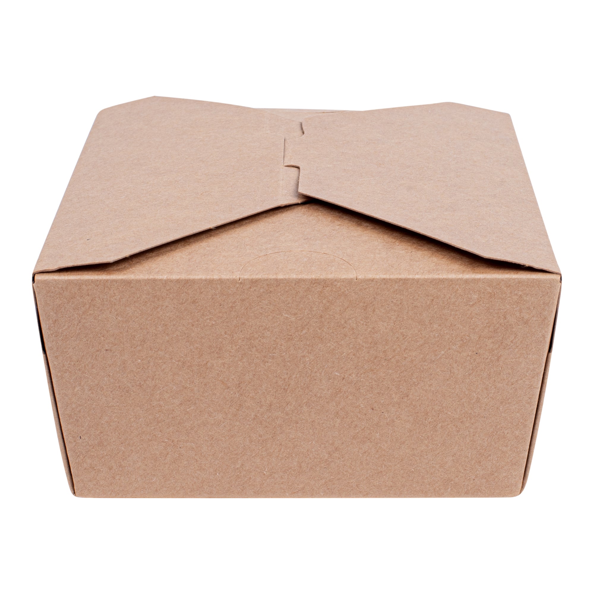 Sustain Kraft Paper Taco Take Out Container - with PLA Lining, Compostable, 3 Compartments - 7 1/2" x 5 1/2" x 2" - 100 count box