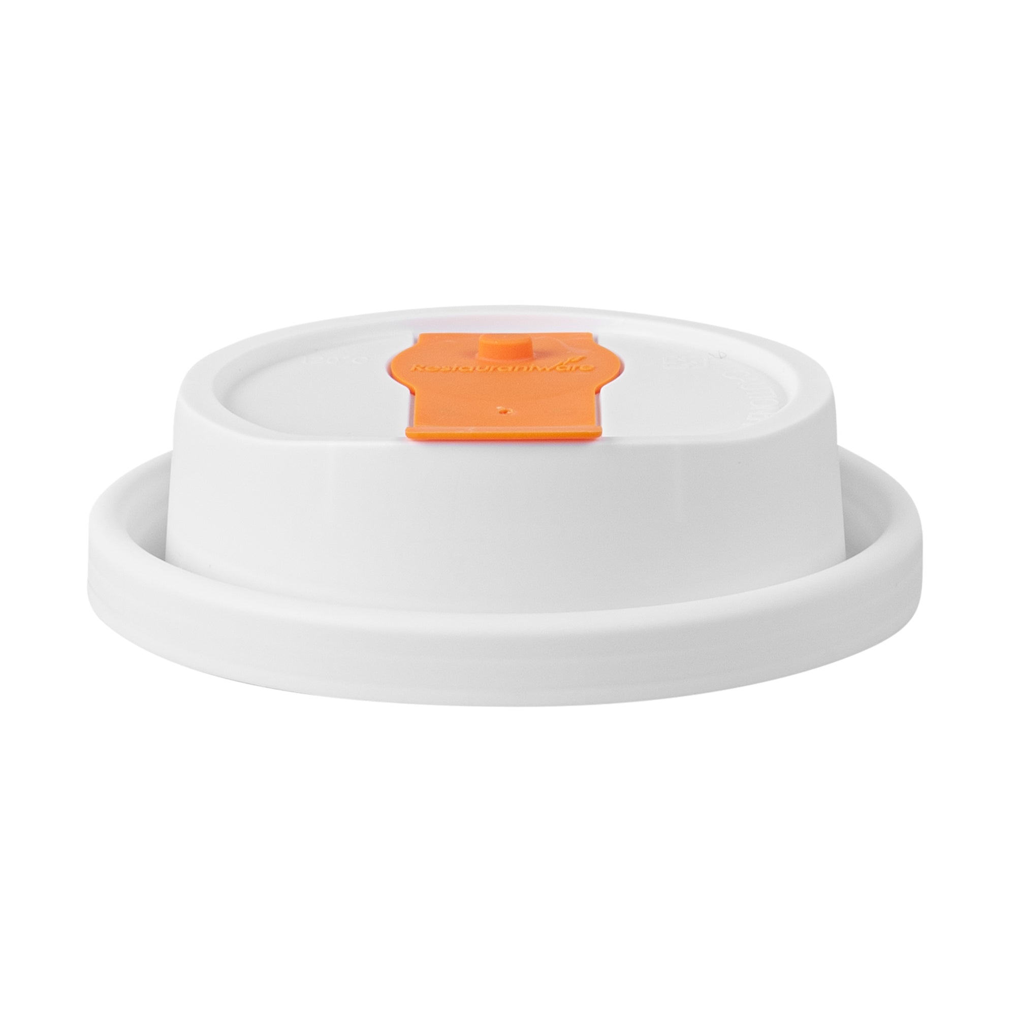 Restpresso White Plastic Lid - with Hinged Spout Cover, Fits 8, 12, 16 and 20 oz Coffee Cups - 500 count box