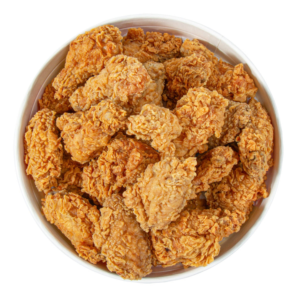 Bio Tek 170 oz Red and White Paper Chicken Bucket - with Lid - 25 count box