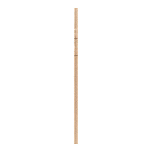 Basic Nature Kraft Paper Bendable Straw - Unwrapped, Biodegradable, 6 mm - 7 3/4" - 1000 count box