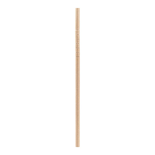 Basic Nature Kraft Paper Bendable Straw - Unwrapped, Biodegradable, 6 mm - 7 3/4" - 100 count box