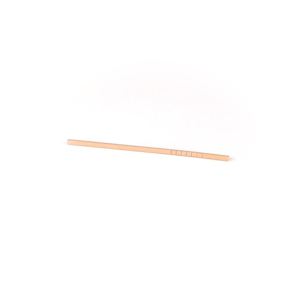 Basic Nature Kraft Paper Bendable Straw - Unwrapped, Biodegradable, 6 mm - 7 3/4" - 1000 count box
