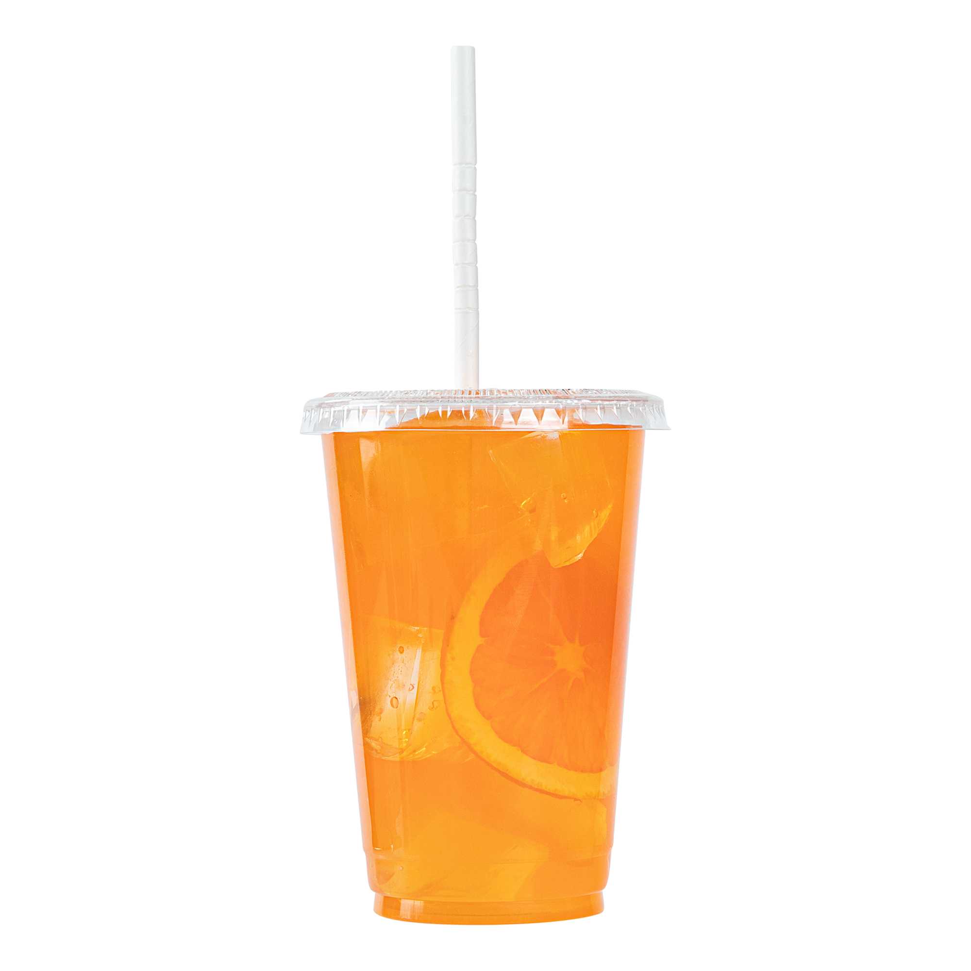 Basic Nature White Paper Bendable Straw - Unwrapped, Biodegradable, 6 mm - 7 3/4" - 100 count box
