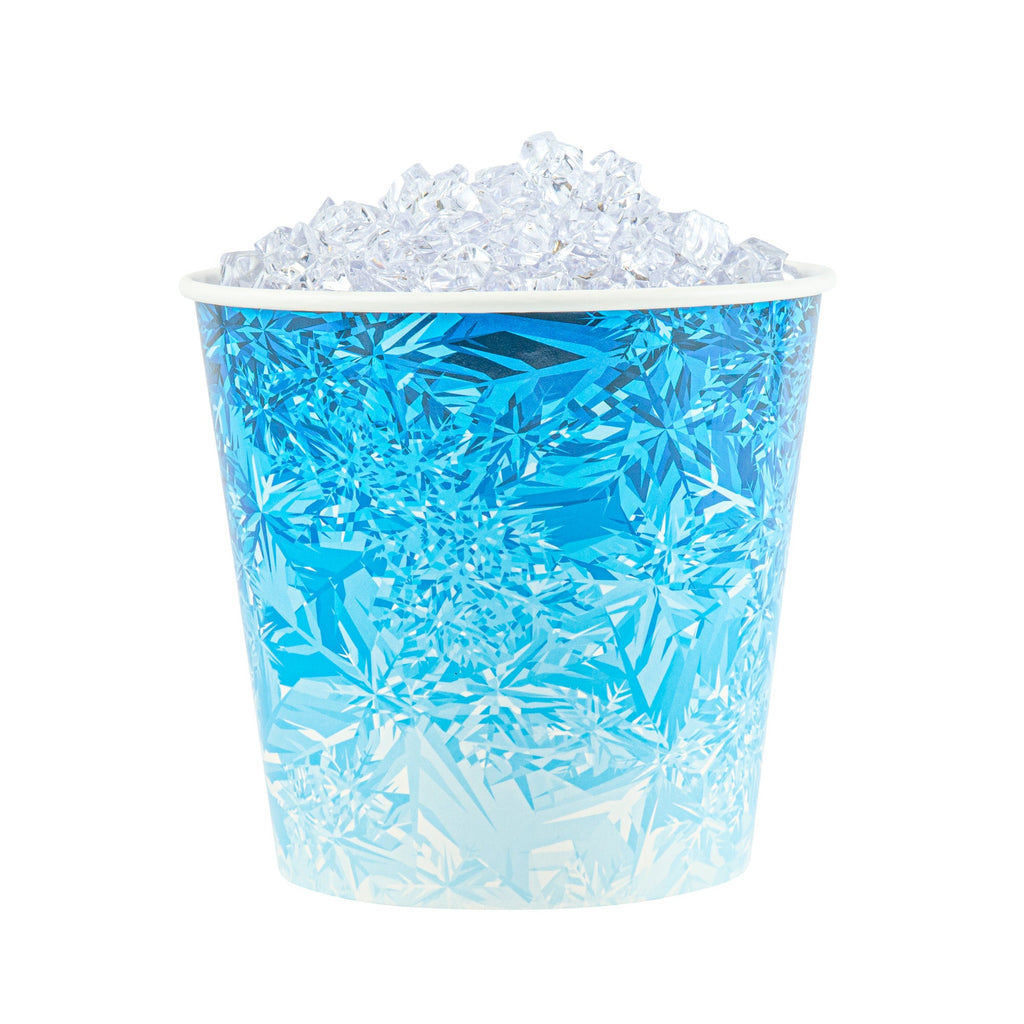 Cater Tek 10 lb Blue Disposable Paper Ice Bucket - 8 3/4" x 8 3/4" x 8 1/4" - 10 count box