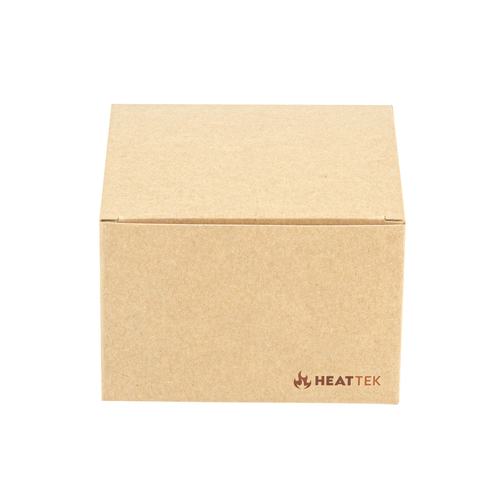 Heat Tek Kraft Paper Take Out Container - Oven-Safe, with Tuck Top - 4 1/2" x 4 1/2" x 3" - 100 count box