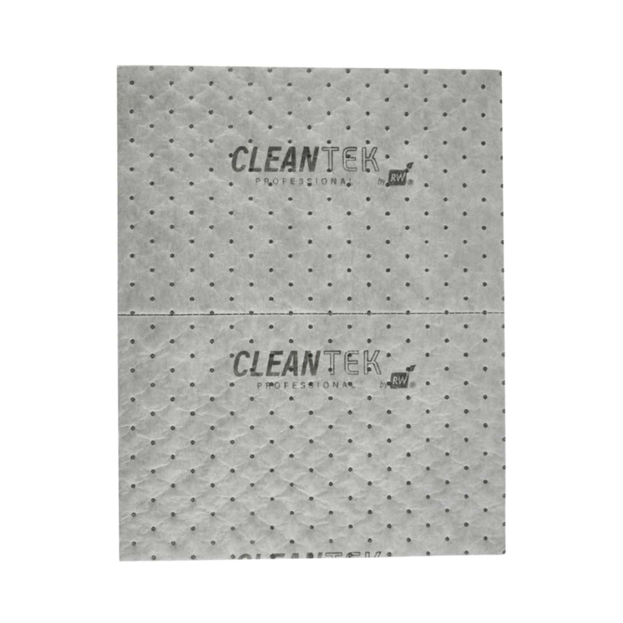 Clean Tek Professional Gray Universal Sorbent Pad - Medium Weight, Perforated - 15" x 19" - 100 count box