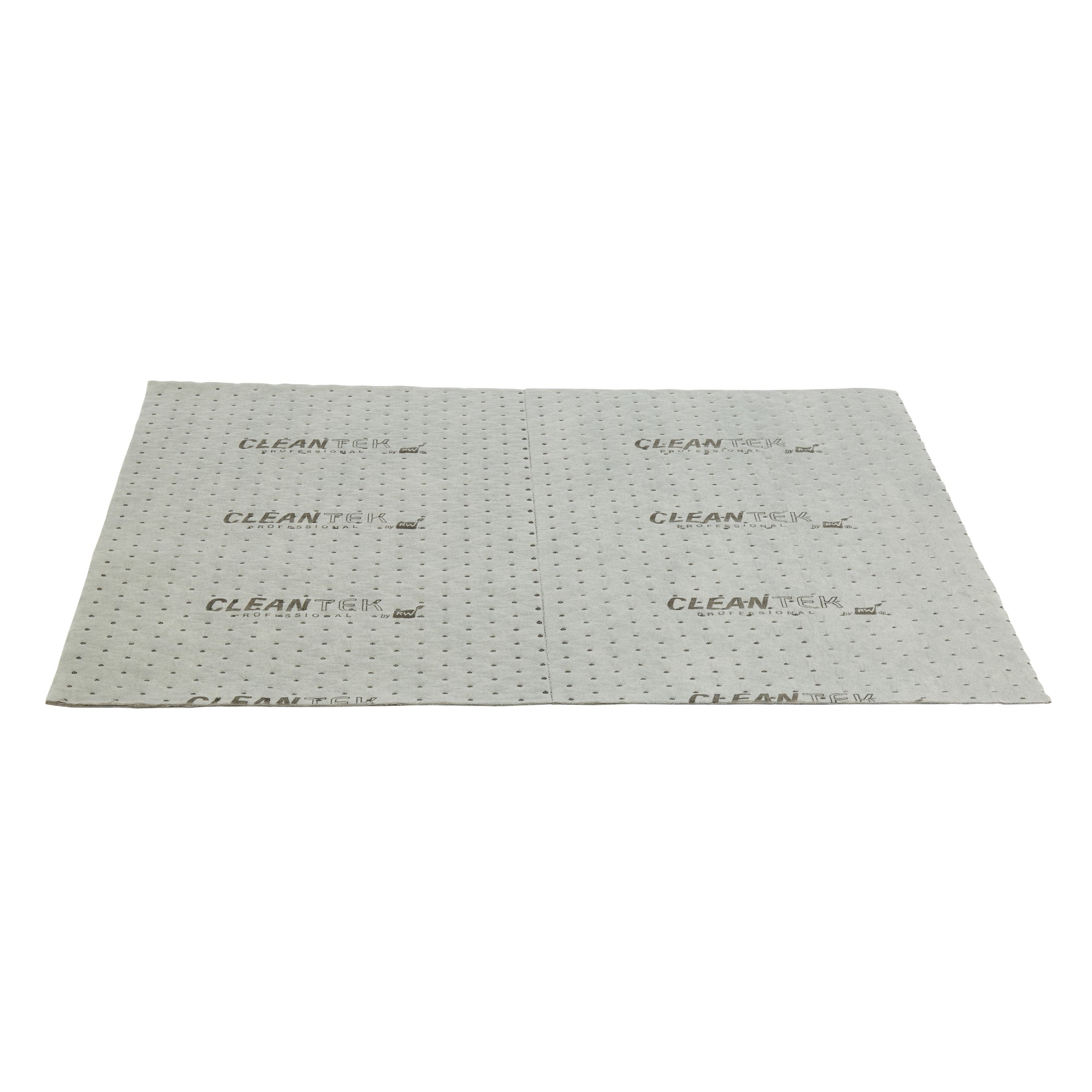 Clean Tek Professional Gray Universal Sorbent Pad - Heavy Weight, Perforated - 30" x 30" - 50 count box