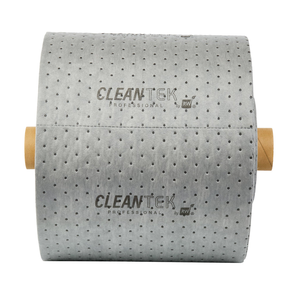 Clean Tek Professional Gray Universal Sorbent Roll - Heavy Weight, Perforated - 150' x 15" - 1 count box