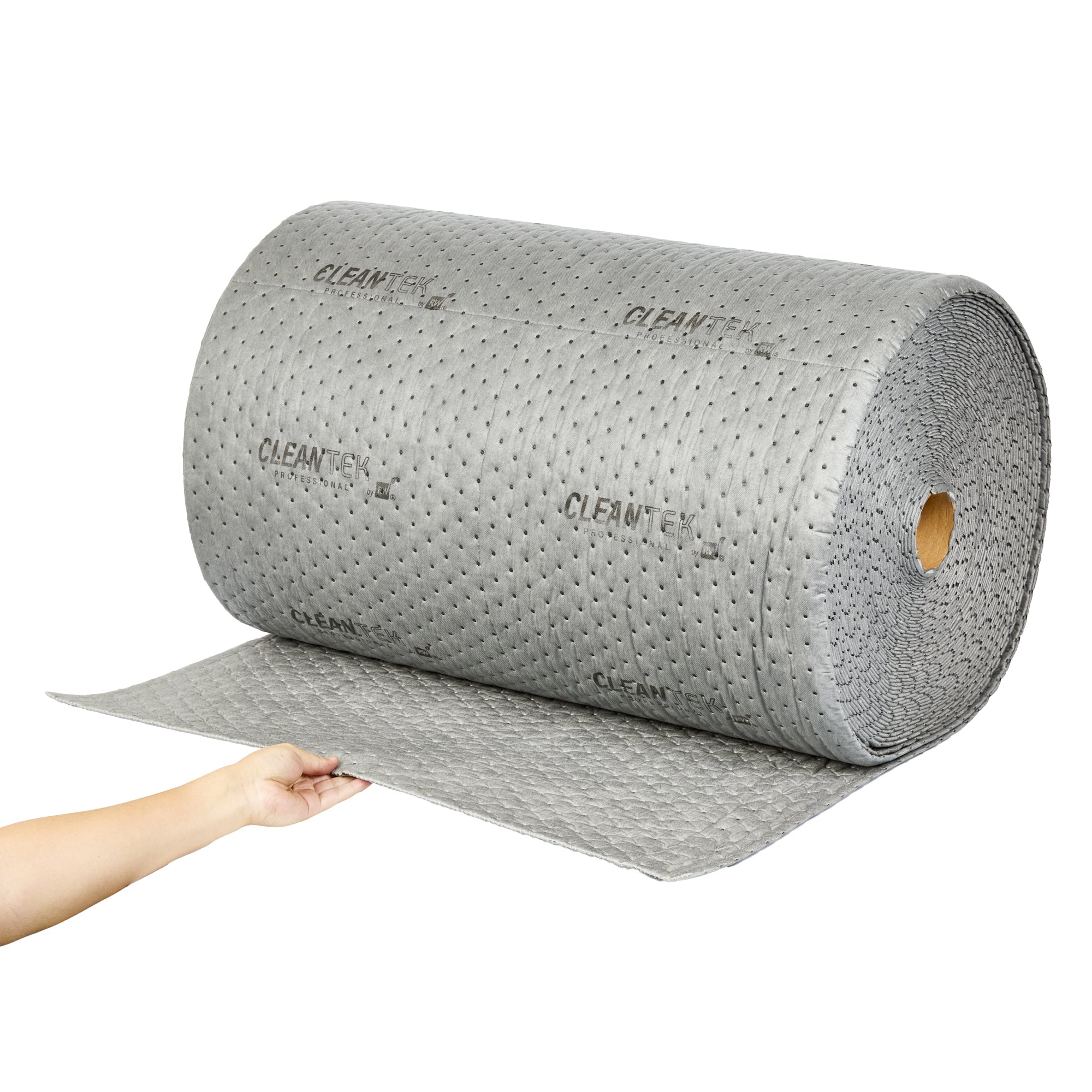 Clean Tek Professional Gray Universal Sorbent Roll - Heavy Weight, Perforated - 150' x 30" - 1 count box