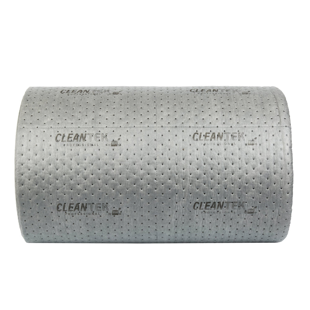 Clean Tek Professional Gray Universal Sorbent Roll - Heavy Weight, Perforated - 150' x 30" - 1 count box