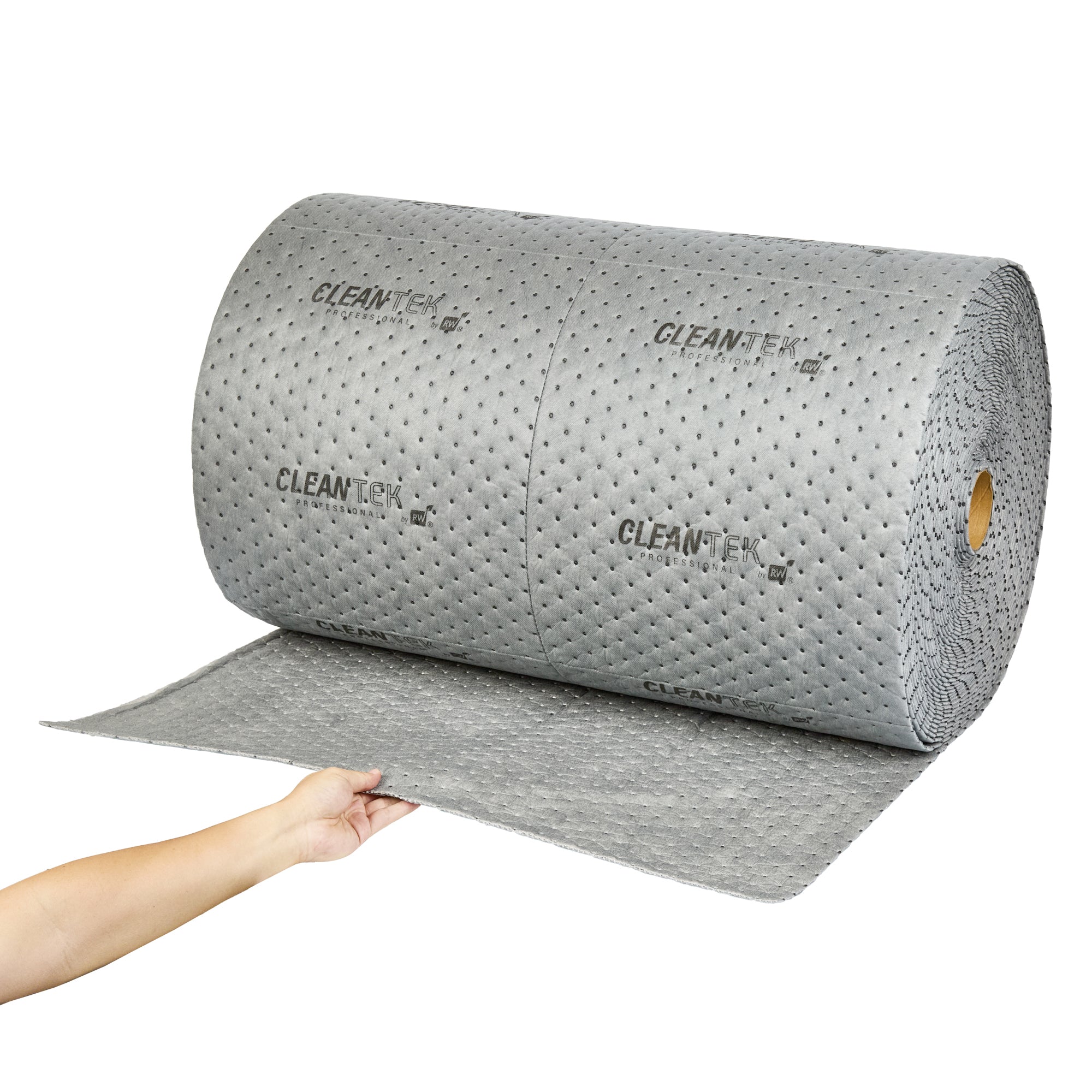 Clean Tek Professional Gray Universal Sorbent Roll - Extra Duty, Perforated - 150' x 30" - 1 count box