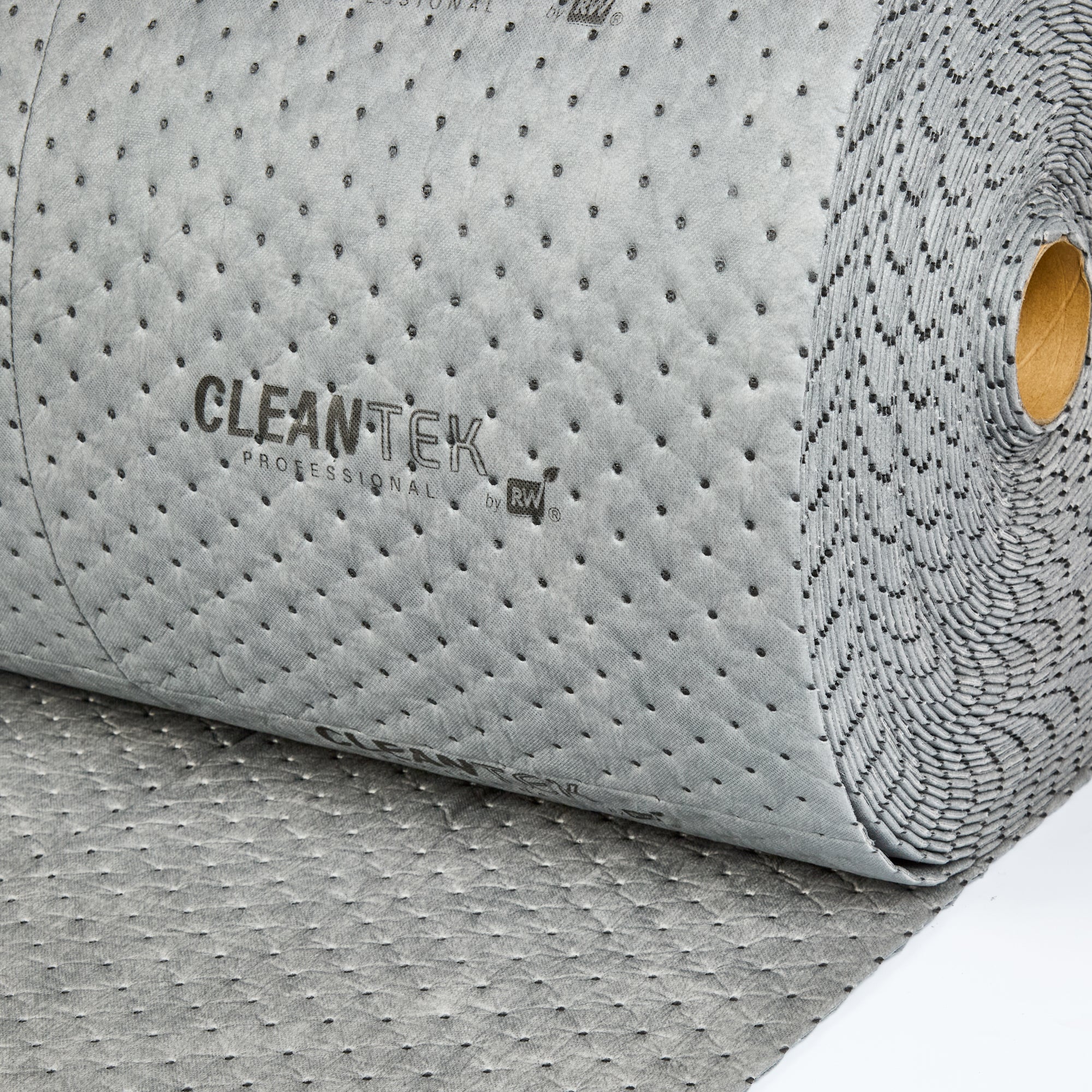 Clean Tek Professional Gray Universal Sorbent Roll - Extra Duty, Perforated - 150' x 30" - 1 count box