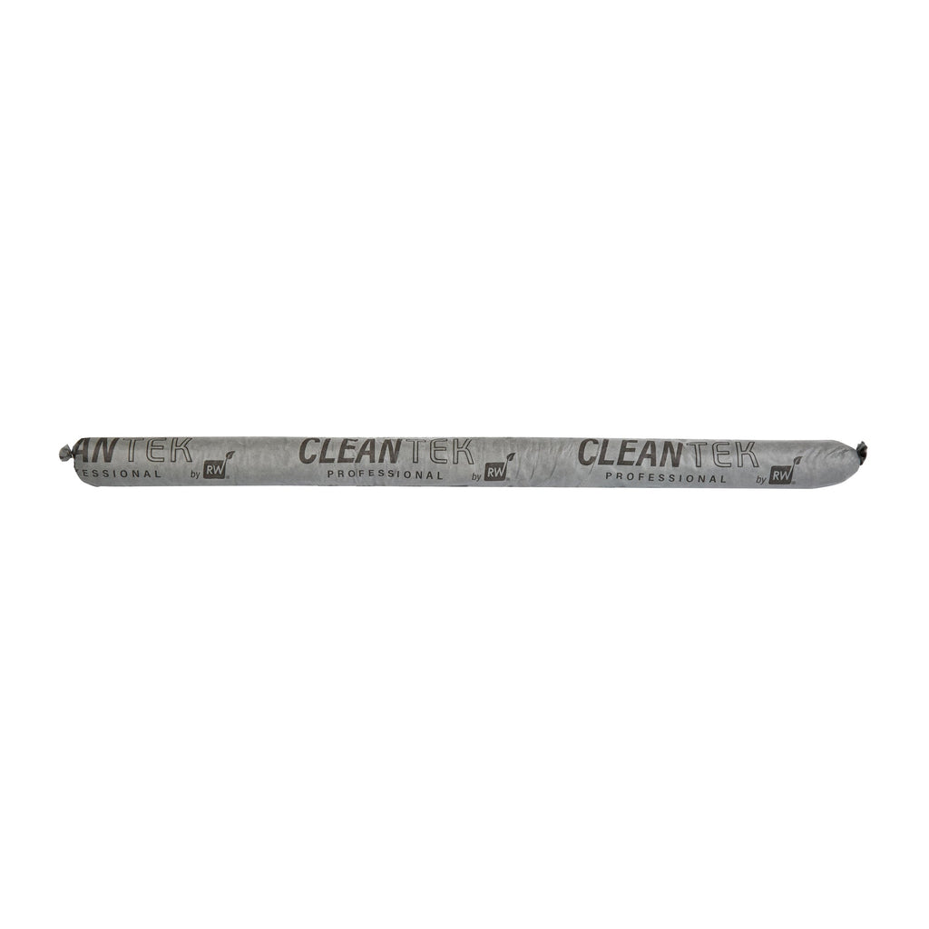 Clean Tek Professional Gray Universal Sorbent Sock - Heavy Duty - 4' x 3" - 20 count box