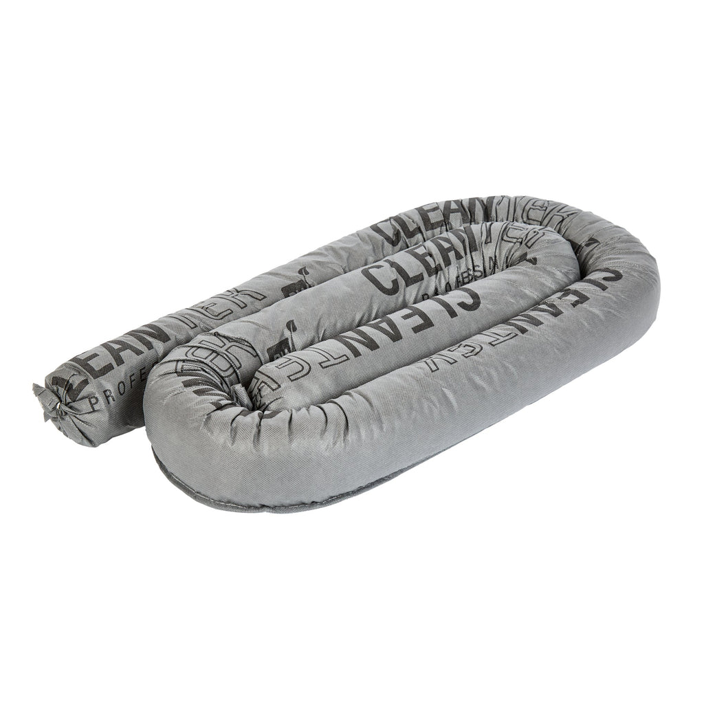 Clean Tek Professional Gray Universal Sorbent Sock - Heavy Duty - 8' x 3" - 1 count box