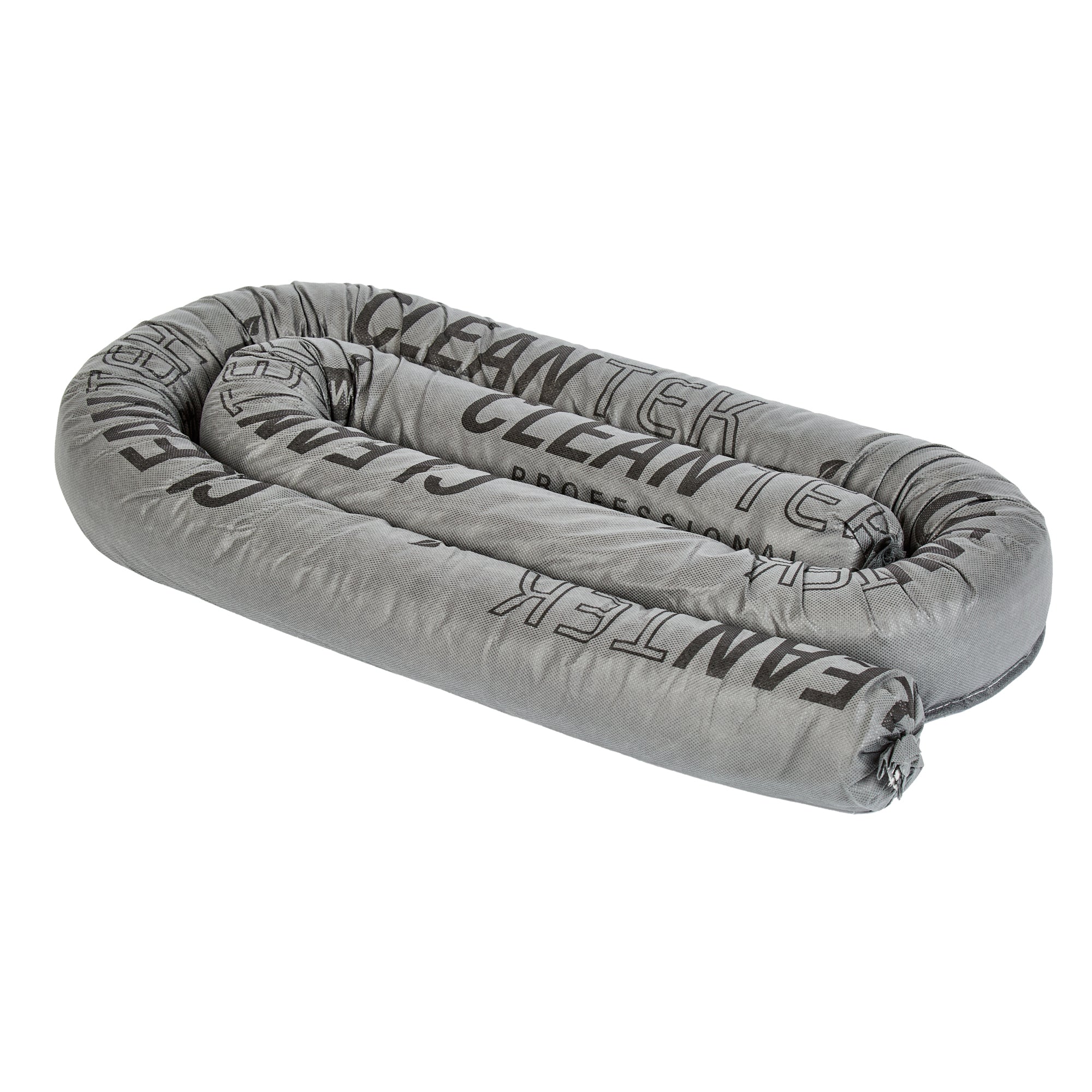 Clean Tek Professional Gray Universal Sorbent Sock - Heavy Duty - 8' x 3" - 4 count box